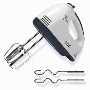 Portable Kitchen Handheld Mixer Electric w/ 4 SS Attachments 7 Speed 180 Watts